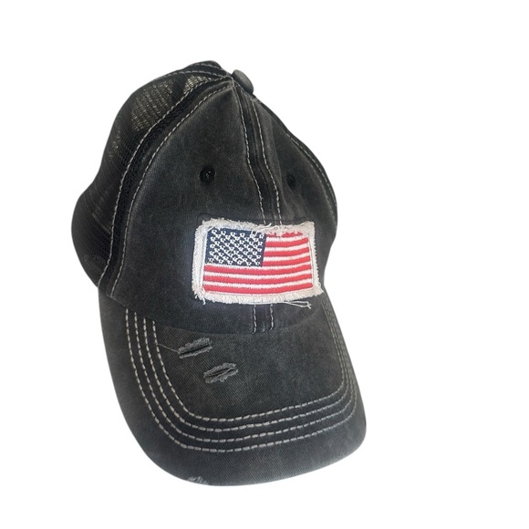 American Flag USA Women’s Trucker Hat Adjustable O/S - Picture 1 of 3